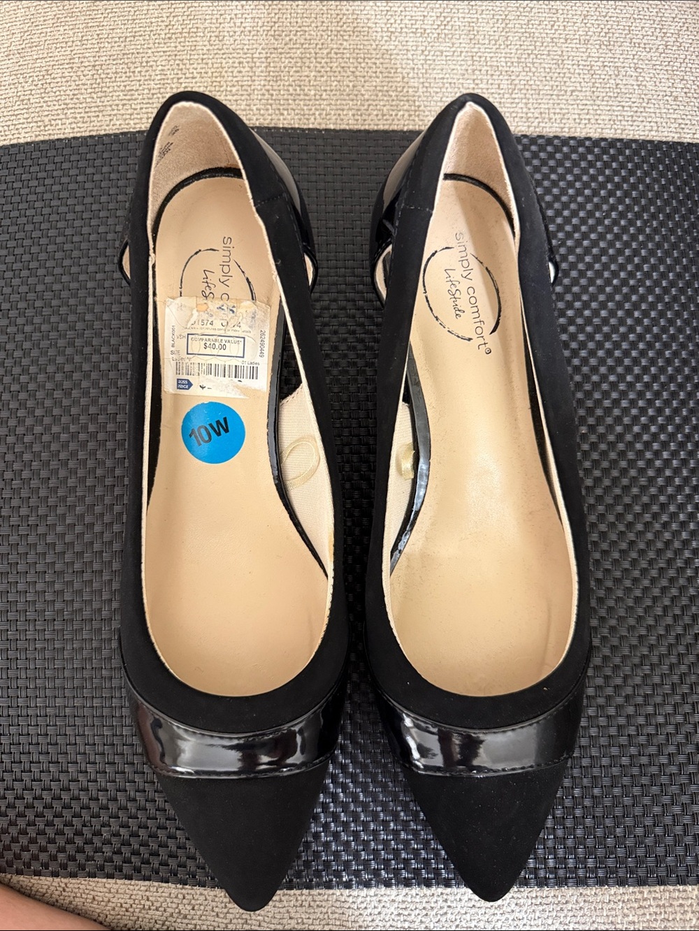 Black Pointed Toe Women's Flats